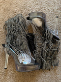 Black Tassel Ankle Kitten Boots