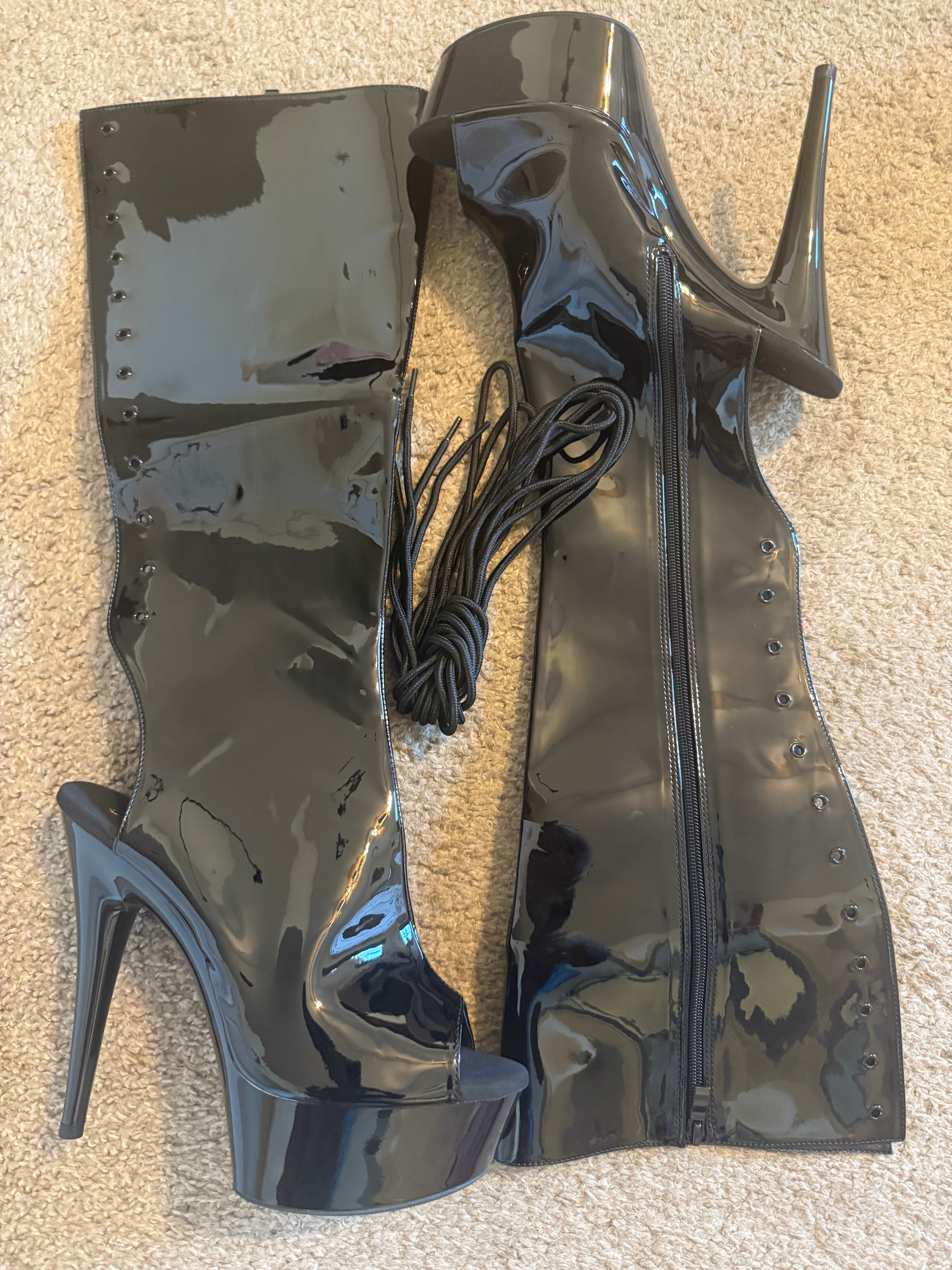 Black Knee-High Boots